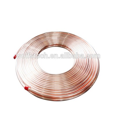 Small diameter soft ac copper capillary coil tube/pipe per meter